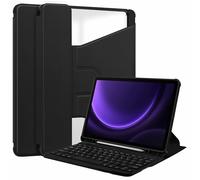 Étui au Clavier pour Samsung Galaxy Tab A11 Plus 2025 11 Pouces, Tab A9 Plus 5G 11 Pouces 2023, Swivel Stand Folio Flip Smart Tablet Cover Sleep/Wake