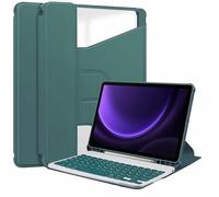 Étui au Clavier pour Samsung Galaxy Tab A11 Plus / A11 + 11 Pouces 2025, Swivel Stand Folio Flip Smart Tablet Cover Auto Sleep/Wake