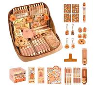 Étui au crayon Capybara - 12 compartiments Capybara Stationery Set | Conception large conception capybara papeterie crayon pochette | Étui à crayon à l'école Capybara pour les fournitures scolaires, a