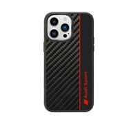 Etui Audi en fibre de carbone, noir - iPhone 14 Pro Max