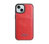 Étui - AUDI - iPhone 15 - Cuir synthétique - MagSafe - Rouge