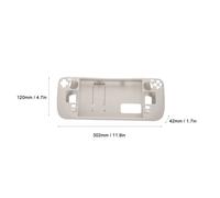 éTui Avec BéQuille Pour Steam Deck Mains Libres Protection ComplèTe Anti-Empreintes Digitales éTui De Protection Pour Steam Deck En CéRamique Blanc