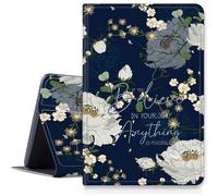 Étui avec citations de la Bible pour Samsung Galaxy Tab A7 Lite 8,7" modèle 2021 (SM-T220/T225/T227), étui en cuir PU avec angles de vue multiples support pliable pour Galaxy Tab A7 2020