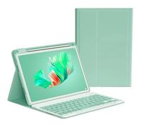 Étui avec clavier coloré pour iPad 10e/9e/8e/7e génération,iPad Air 5e 4e génération Pro 10,5"" 11""(iPad Mini 6e,vert menthe)