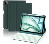 Étui avec clavier pour iPad 10.9 Air 4ème génération 2020, iPad Pro 11 Clavier 1er 2018/2ème 2020/3ème 2021 - Clavier Bluetooth amovible sans fil avec rétroéclairage 7 couleurs, mise en veille automatique pour iPad 10.9 (Bleu)