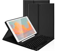 Étui Avec Clavier Pour Ipad 10e Génération 10,9"" 2022 (A2696/A2757/A2777), Coque De Protection Fine Avec Clavier Bluetooth Sans Fil Amovible Et Porte-Crayon Pour Ipad 10e Génération, Noir
