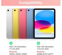 Étui Avec Clavier Pour Ipad 10e Génération 10,9"" 2022 (A2696/A2757/A2777), Coque De Protection Fine Avec Clavier Bluetooth Sans Fil Amovible Et Porte-Crayon Pour Ipad 10e Génération, Noir