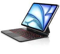 Étui avec clavier pour iPad Air 11" (M2) 2024 et iPad Pro 11" (1ère/2ème/3e/4e génération) - Étui avec clavier magnétique de style magique avec pavé tactile multi-touch compatible avec iPad Air 11" 4e
