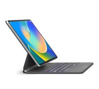 Étui avec clavier pour iPad Air 11" (M3 2025/M2 2024) et iPad Pro 11" (1ère/2ème/3e/4ème génération) - Étui avec clavier magnétique de style magique avec pavé tactile multi-touch pour iPad Air 11" 4e