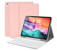 Étui avec clavier pour iPad Pro 12,9" (ancien modèle) 2015 1ère/2017 2ème génération - Clavier Bluetooth sans fil rechargeable et amovible - Étui folio en cuir avec porte-crayon pour iPad Pro 12,9