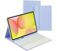 Étui avec clavier pour Samsung Galaxy Tab S10 FE+ (13,1") SM-X620 | SM-X626B, étui folio avec clavier Bluetooth sans fil | clavier rétroéclairé | souris tactile