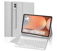 Étui avec clavier pour Samsung Galaxy Tab S10 Ultra / S9 Ultra / S8 Ultra 14,6" - Clavier Bluetooth sans fil magnétique amovible - Étui de protection fin avec porte-stylo S - Mise en veille/réveil