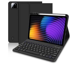 Étui avec Clavier pour Xiaomi Pad 7 / Pad 7 Pro 11,2" 2025, Clavier Xiaomi Pad 7/7 Pro, Bluetooth Espagnol Ñ Clavier, Housse de Protection pour Clavier Amovible avec Porte-Stylo pour Xiaomi Pad 7