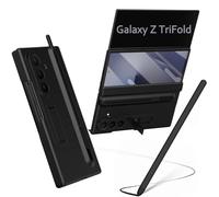Étui avec Le Galaxy Z Trifold et Son Stylet, Protection d'écran intégrée, Protection de charnière, Emplacement pour S Pen, Coque avec Support pour Samsung Galaxy Z Trifold-Noir