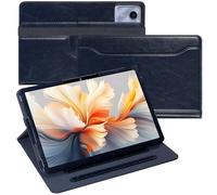 Etui avec Porte-Stylo pour Lenovo Tab M11 (TB330FU/331FC) 11 Pouces 2024 Tablette, Xiaomi Redmi Pad SE 2023, Etui Protecteur avec Fente de Document et Vue Multi-Angle, Bleu