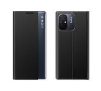 Etui avec rabat et support pour Xiaomi Redmi 11A / Poco C55 / Redmi 12C New Sleep Case noir