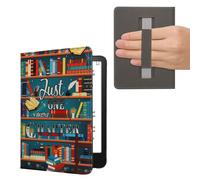 kwmobile Étui Compatible avec Amazon Kindle Paperwhite (2024)/Colorsoft Coque - Étui à Rabat magnétique Tablette eReader Similicuir avec Sangle - Multicolore