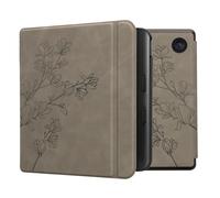 kwmobileÉtui Compatible avec Kobo Libra Colour Coque - Étui à Rabat magnétique tabletteeReader Similicuir - Gris