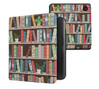 kwmobile Étui Compatible avec Kobo Libra Colour Coque - Étui à Rabat magnétique Tablette eReader Similicuir - Bleu-Vert-Fuchsia