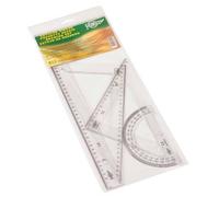 Etui Avec Règle/Équerre/Biseau Et Demi-Cercle 30 Cm. Faibo Plastique