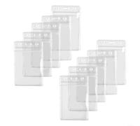 Étui Badge Transparent 10pcs pour École Bureau | Conception verticale claire, visibilité totale, protège cartes d'identité, accès et crédit