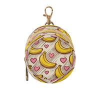 Étui banane en forme de cœur jaune et rose pour nouveau-né avec fermeture éclair et clip porte-monnaie, porte-monnaie, sac à main, articles de bébé, boîte estuches para guardar chupones