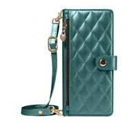 Etui Bandoulière pour Galaxy S26 Ultra avec Pochette Zippée et Support Vidéo Vert