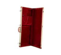 Étui Banjo Étui for basse électrique avec serrure de sécurité, boîte à instruments professionnelle, coque rigide en bois, étui for guitare(Red Lining)