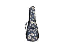 Étui Banjo Sac de transport for ukulélé à fleurs d'hibiscus, 21/23 26 pouces, avec rembourrage en éponge 10mm, étui guitare souple 4 cordes(Size 26 inch)