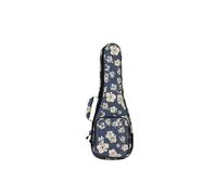 Étui Banjo Sac de transport for ukulélé à fleurs d'hibiscus, 21/23 26 pouces, avec rembourrage en éponge 10mm, étui guitare souple 4 cordes(Size 21 inch)