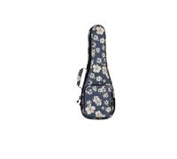 Étui Banjo Sac de transport for ukulélé à fleurs d'hibiscus, 21/23 26 pouces, avec rembourrage en éponge 10mm, étui guitare souple 4 cordes(Size 23 inch)