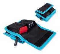 Étui Batterie Appareil Photo-Sac Rangement pour 4 Piles-Résistant à l'Eau,Compact,avec Poche Zip-Compatible avec Canon,Nikon,Sony,Fuji,GoPro,DJI,AA/AAA