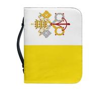 Étui Bible Grande Capacité Pour Femmes Et Hommes Sac De Transport Avec Poignée Motif Drapeau Du Vatican Accessoires Bible En Pu De Qualité Supérieure Cadeau Pour Père Mère Ou Amis