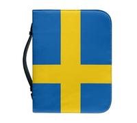 Étui Bible Grande Capacité Pour Femmes Et Hommes Sac De Transport Avec Poignée Motif Drapeau Suédois Accessoires Bible De Qualité Supérieure En Pu Cadeau Idéal Pour Un Père Une Mère Ou Des Amis