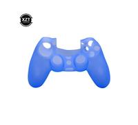 Étui bleu pour manette PS4 Sony Playstation 4, housse en caoutchouc souple et antidérapante en silicone