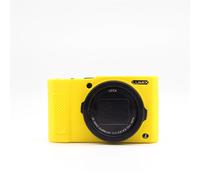 Étui blindé en caoutchouc de silicone souple,couverture de corps,cadre de protection pour Panasonic Lumix DC-LX10 LX15,sac de protection pour appareil photo sans miroir - Type Yellow