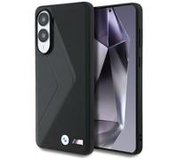 Etui BMW Leather Oversized Stripes MagSafe do Samsung Galaxy S25 Edge czarny