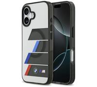 Etui BMW M IML Metal Buttons Tricolor Lines MagSafe do iPhone 17 antracyt