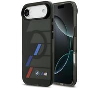 Etui BMW M IML Metal Buttons Tricolor Lines MagSafe do iPhone Air czarny