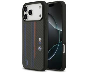 Etui BMW M Kevlar Lines & Logo MagSafe do iPhone 17 Pro Max czarny