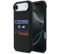 Etui BMW M Silicon Horizontal Line MagSafe do iPhone Air czarny