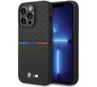 Étui BMW pour iPhone 15 Pro 6.1 noir Silicone Pattern