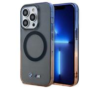 Coque MagSafe pour iPhone 15 Pro Max Silicone gel Design Dégradé Bleu