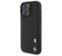 Étui BMW pour iPhone 16 Pro Max 6.9 noir étui rigide Smooth Rubber Logo
