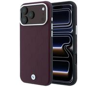 Étui BMW Sign Deboss Quilted pour iPhone 18 Pro Max / 17 Pro Max, bordeaux