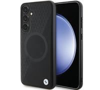 Étui BMW Signature Leather MagSafe pour Samsung Galaxy S24, noir