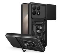Étui CamShield Pro pour Xiaomi 15T avec cache-objectif et support - Noir