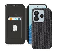 Étui Carbone pour Redmi Note 14 5G Porte-Carte Anti-RFID Noir