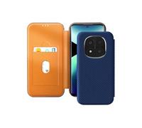 Avizar Étui Carbone pour Redmi Note 14 Pro et 14 Pro Plus Porte-Carte Bleu