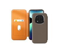 Avizar Étui Carbone pour Redmi Note 14 Pro et 14 Pro Plus Porte-Carte Marron
